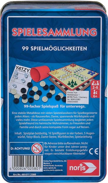 Bild von 99iger-Spielesammlung in Metallbox - 606112580