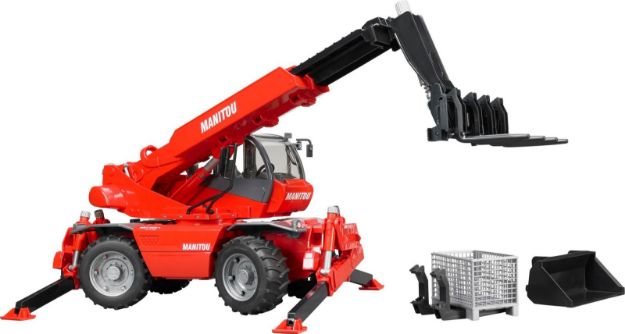 Bild von Bruder 02129 Manitou Teleskoplader MRT 2150 mit Zubehör