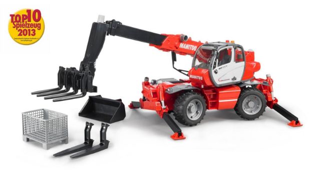 Bild von Bruder 02129 Manitou Teleskoplader MRT 2150 mit Zubehör