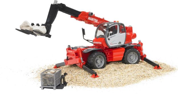 Bild von Bruder 02129 Manitou Teleskoplader MRT 2150 mit Zubehör