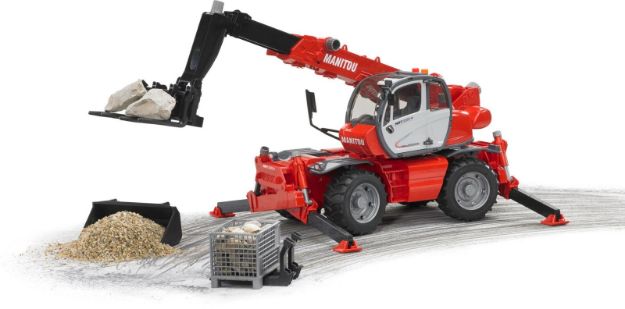 Bild von Bruder 02129 Manitou Teleskoplader MRT 2150 mit Zubehör