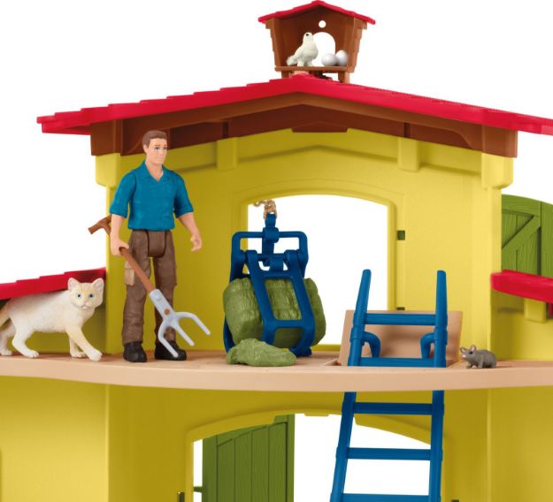 Bild von schleich® Farm World 42605 Großer Stall mit Tieren und Zubehör