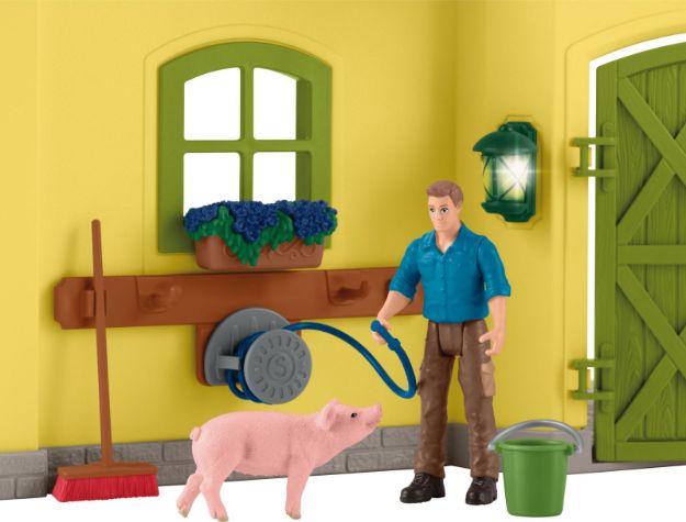 Bild von schleich® Farm World 42605 Großer Stall mit Tieren und Zubehör