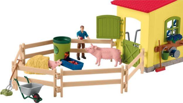 Bild von schleich® Farm World 42605 Großer Stall mit Tieren und Zubehör