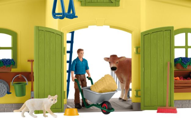 Bild von schleich® Farm World 42605 Großer Stall mit Tieren und Zubehör