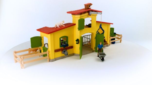 Bild von schleich® Farm World 42605 Großer Stall mit Tieren und Zubehör