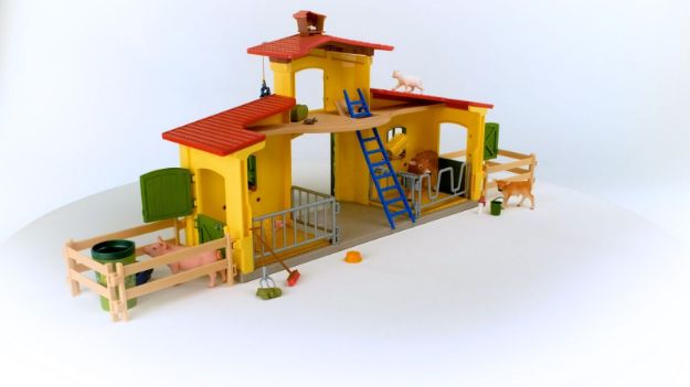 Bild von schleich® Farm World 42605 Großer Stall mit Tieren und Zubehör