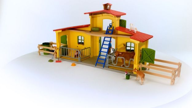 Bild von schleich® Farm World 42605 Großer Stall mit Tieren und Zubehör