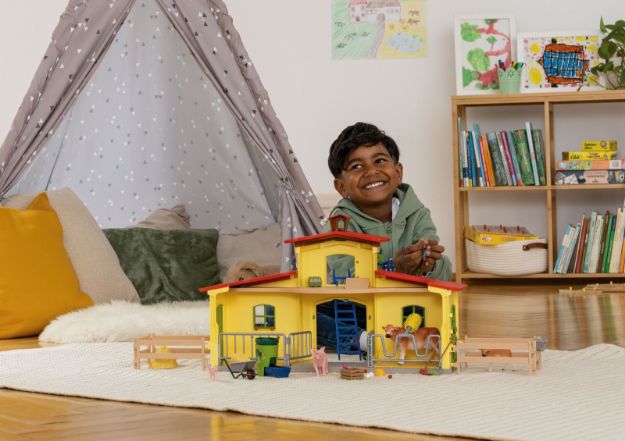 Bild von schleich® Farm World 42605 Großer Stall mit Tieren und Zubehör