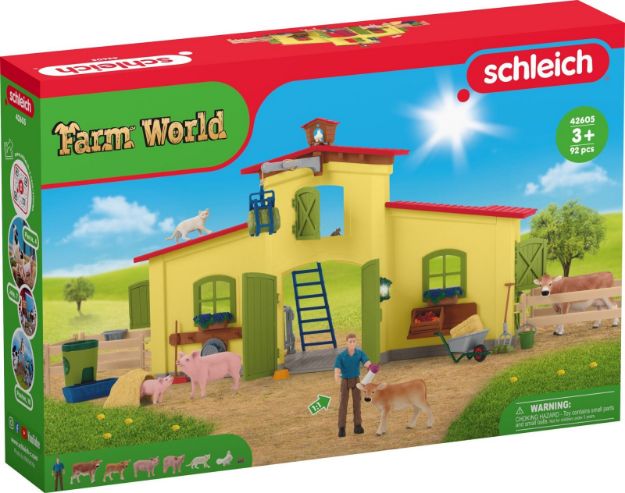 Bild von schleich® Farm World 42605 Großer Stall mit Tieren und Zubehör