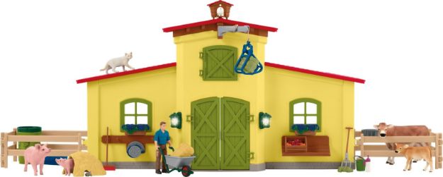 Bild von schleich® Farm World 42605 Großer Stall mit Tieren und Zubehör