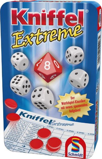 Bild von Schmidt Spiele Kniffel® Extreme Mitbringspiel in der Metalldose - 51296