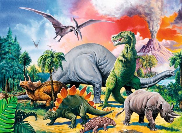 Bild von Ravensburger 10957 Puzzle Unter Dinosauriern 100 Teile