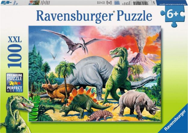 Bild von Ravensburger 10957 Puzzle Unter Dinosauriern 100 Teile