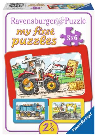 Zeige Details für My first Rahmenpuzzle Bagger Traktor Kipplader - 06573 Bild von My first Rahmenpuzzle Bagger Traktor Kipplader - 06573