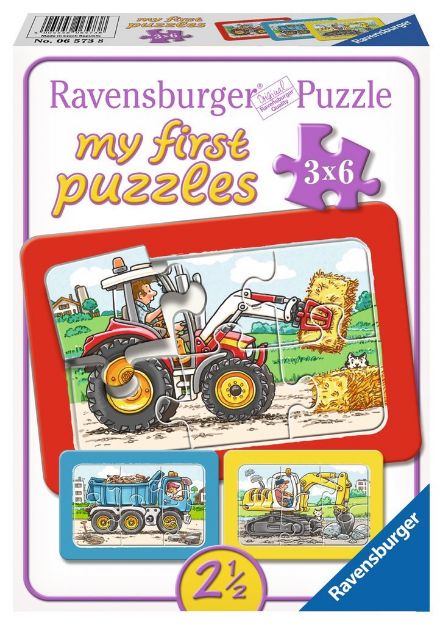 Bild von My first Rahmenpuzzle Bagger Traktor Kipplader - 06573
