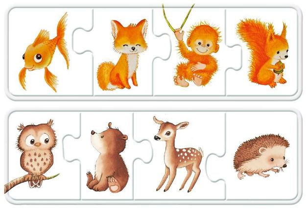 Bild von My first Puzzle Meine liebsten Tierkinder 6x4T - 03006