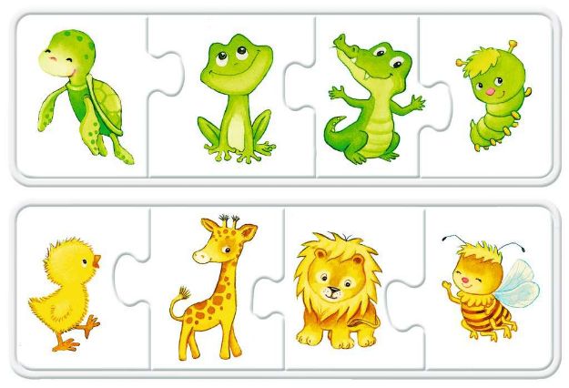 Bild von My first Puzzle Meine liebsten Tierkinder 6x4T - 03006