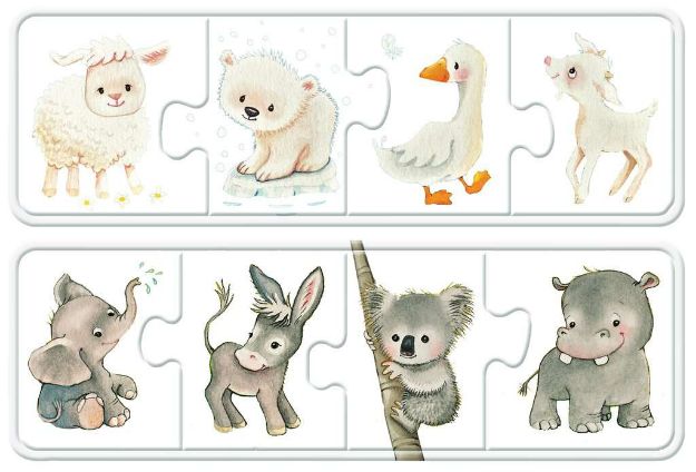 Bild von My first Puzzle Meine liebsten Tierkinder 6x4T - 03006
