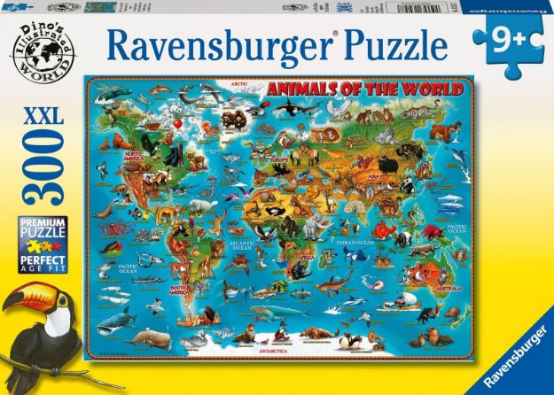 Bild von Ravensburger 13257 Puzzle Tiere rund um die Welt 300 Teile XXL