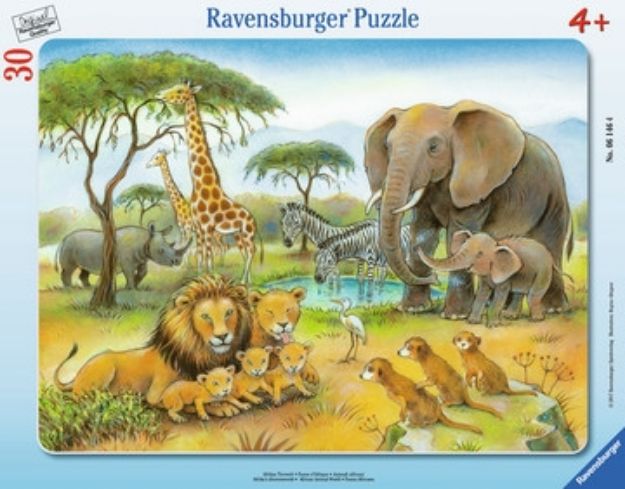 Bild von Rahmenpuzzle 30T Afrikas Tierwelt - 06146
