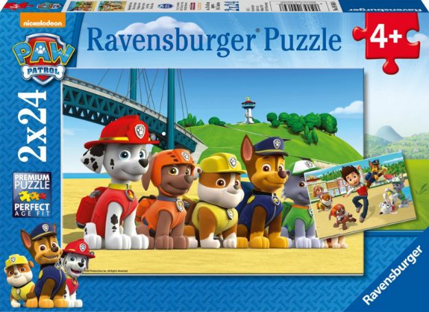 Bild von Ravensburger 09064 Puzzle Paw Patrol Heldenhafte Hunde 2 x 24 Teile