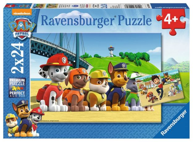 Bild von Ravensburger 09064 Puzzle Paw Patrol Heldenhafte Hunde 2 x 24 Teile