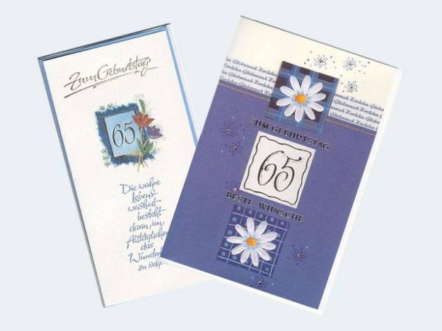 Bild von 10 Geburtstag 65. - 2 verschiedene Motive!  - 55-0265