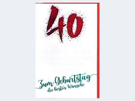 Zeige Details für Zahlengeburtstag 40 schlicht rot - Eine Verkaufseinheit = 5 Stück - 55-8046/40 Bild von Zahlengeburtstag 40 schlicht rot - Eine Verkaufseinheit = 5 Stück - 55-8046/40