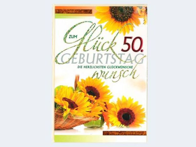 Bild von Geburtstag 50 Sonnenblumen - Eine Verkaufseinheit = 5 Stück - 54-LB250