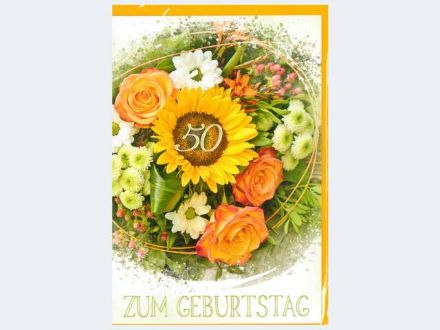 Zeige Details für Zahlengeburtstag 50. Blumenstrauß - Eine Verkaufseinheit = 6 Stück - 52-9050 Bild von Zahlengeburtstag 50. Blumenstrauß - Eine Verkaufseinheit = 6 Stück - 52-9050