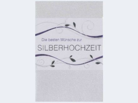 Zeige Details für Silberhochzeit schlicht - Eine Verkaufseinheit = 5 Stück - 71-1030 Bild von Silberhochzeit schlicht - Eine Verkaufseinheit = 5 Stück - 71-1030
