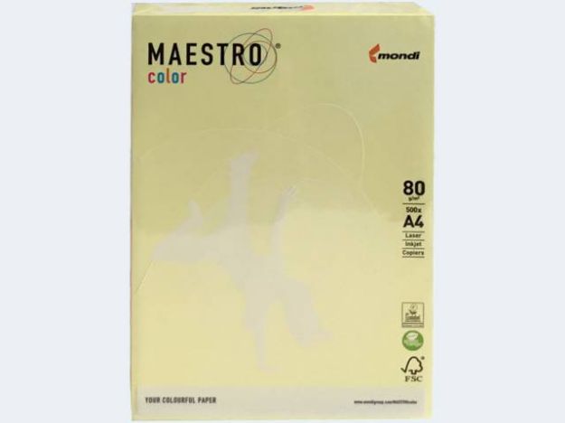 Bild von Kopa A4/500 80g gelb Maestro Pastell - 9417-YE23A80S