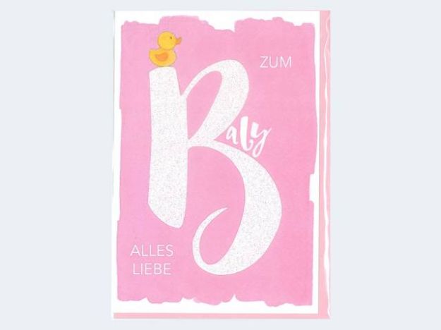 Bild von Ereignis Entchen auf B mit rosa - Eine Verkaufseinheit = 5 Stück - 311016