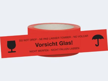Zeige Details für Signal Warnklebeband rot Vorsicht Glas 66m/50mm - 2160 Bild von Signal Warnklebeband rot Vorsicht Glas 66m/50mm - 2160