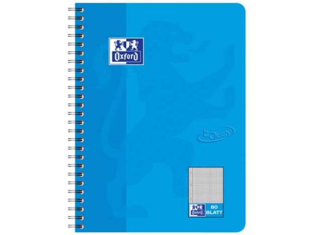 Bild von Collegeblock Touch B5/80 kariert meerblau 90g - Eine Verkaufseinheit = 5 Stück - 400086488