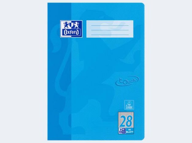 Bild von Heft A4/16 Lin28 kariert mR li/re meerblau Oxford - Eine Verkaufseinheit = 15 Stück - 400104446