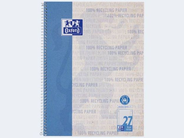 Bild von Collegeblock Recyc A4+/80 liniert mR li/re Oxford - Eine Verkaufseinheit = 10 Stück - 400158972