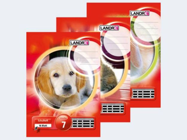 Bild von Heft A5/16 Lin7 7mm kariert Landre - Eine Verkaufseinheit = 10 Stück - 100050073