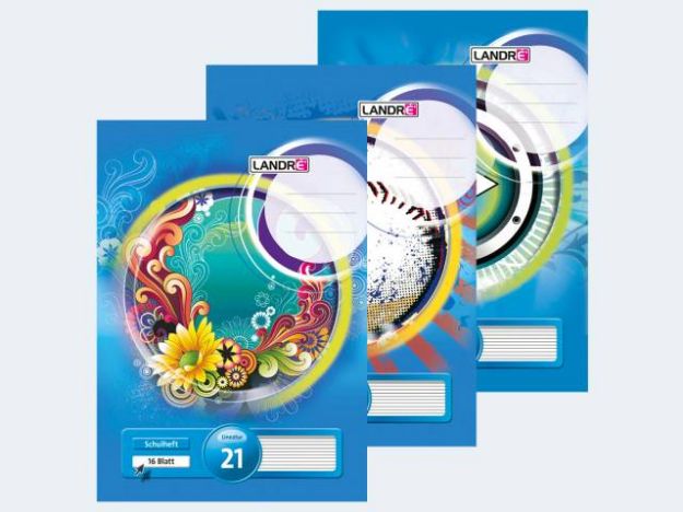 Bild von Heft A4/16 Lin21 liniert Landre - Eine Verkaufseinheit = 10 Stück - 100050035