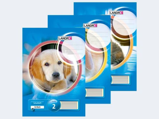 Bild von Heft A4/16 Lin2 liniert Landre - Eine Verkaufseinheit = 10 Stück - 100050031