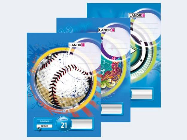 Bild von Heft A4/32 Lin21 liniert Landre - Eine Verkaufseinheit = 10 Stück - 100050054