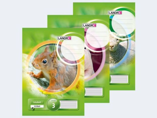 Bild von Heft A4/32 Lin3 liniert Landre - Eine Verkaufseinheit = 10 Stück - 100050051