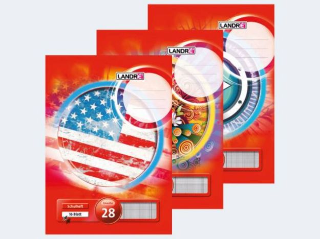 Bild von Heft A4/16 Lin28 5mm kariert mR li/re Landre - Eine Verkaufseinheit = 10 Stück - 100050042