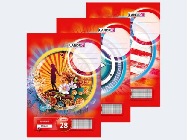 Bild von Heft A4/32 Lin28 5mm kariert mR li/re Landre - Eine Verkaufseinheit = 10 Stück - 100050059