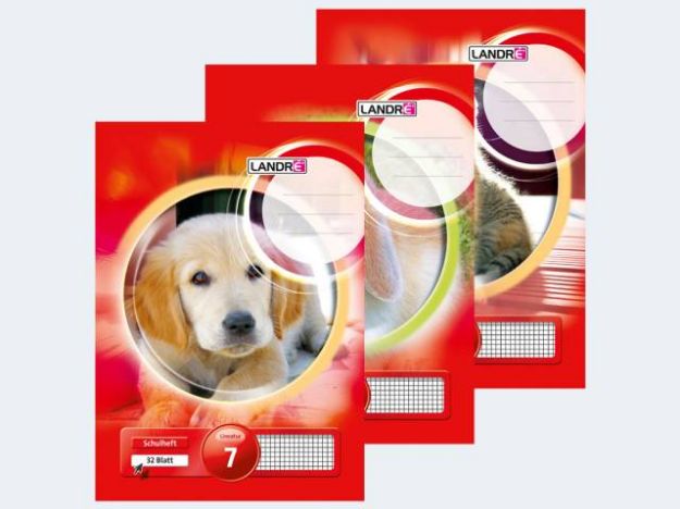 Bild von Heft A4/32 Lin7 7mm kariert Landre - Eine Verkaufseinheit = 10 Stück - 100050052