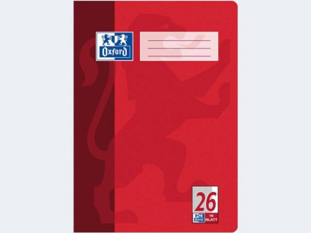 Bild von Heft A4/16 Lin26 kariert mR Oxford - Eine Verkaufseinheit = 15 Stück - 100050312