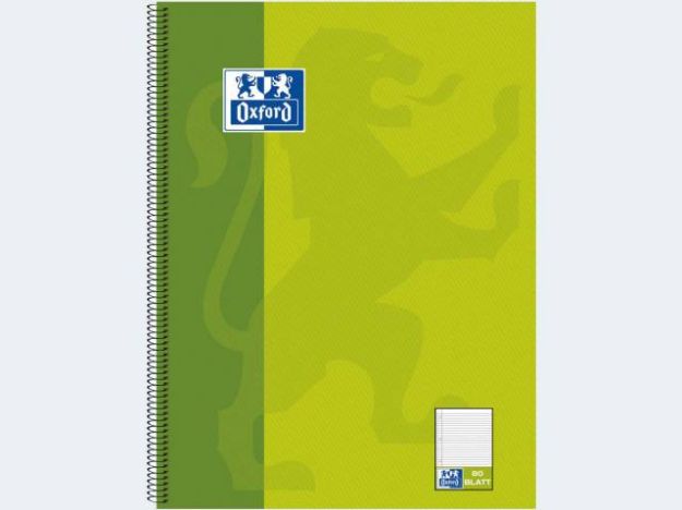 Bild von Collegeblock A4/80 Lin21 90g lin mR li Oxford - Eine Verkaufseinheit = 10 Stück - 100050357