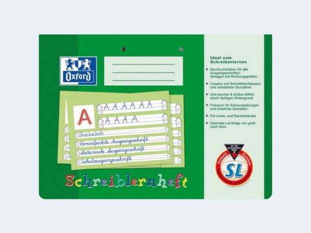 Bild von Schreib-Lernheft SL A4/16 querformat Oxford - Eine Verkaufseinheit = 10 Stück - 100 050 089