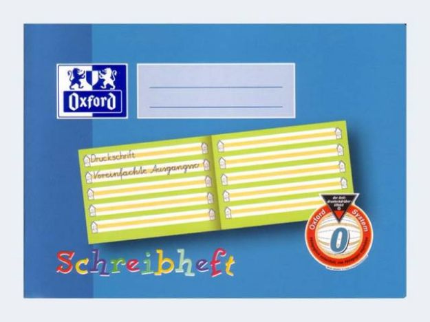 Bild von Schreib-Lernheft 0 A5/16 quer Mittelbalken Oxford - Eine Verkaufseinheit = 10 Stück - 100 050 105